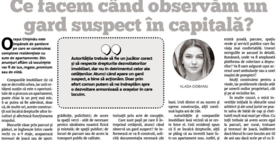 Editorial Ziarul de Gardă: Ce facem când observăm un gard suspect în capitală? Image