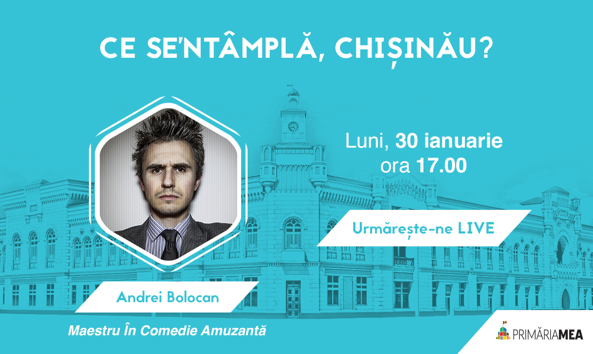 „CE SE’NTÂMPLĂ, CHIȘINĂU?” cu Andrei Bolocan Image