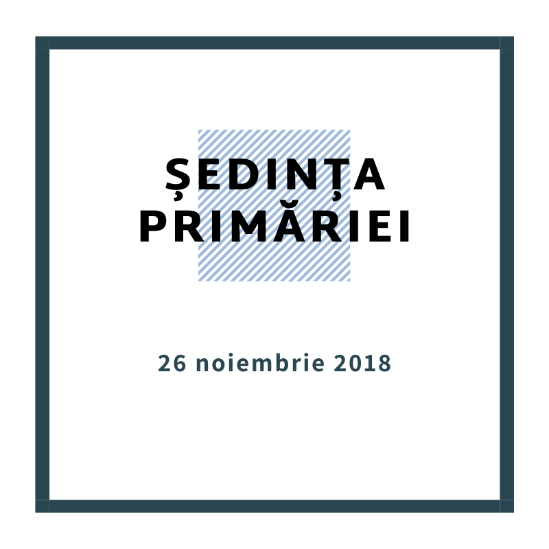 Ședința serviciilor Primăriei din 26 noiembrie 2018 Image