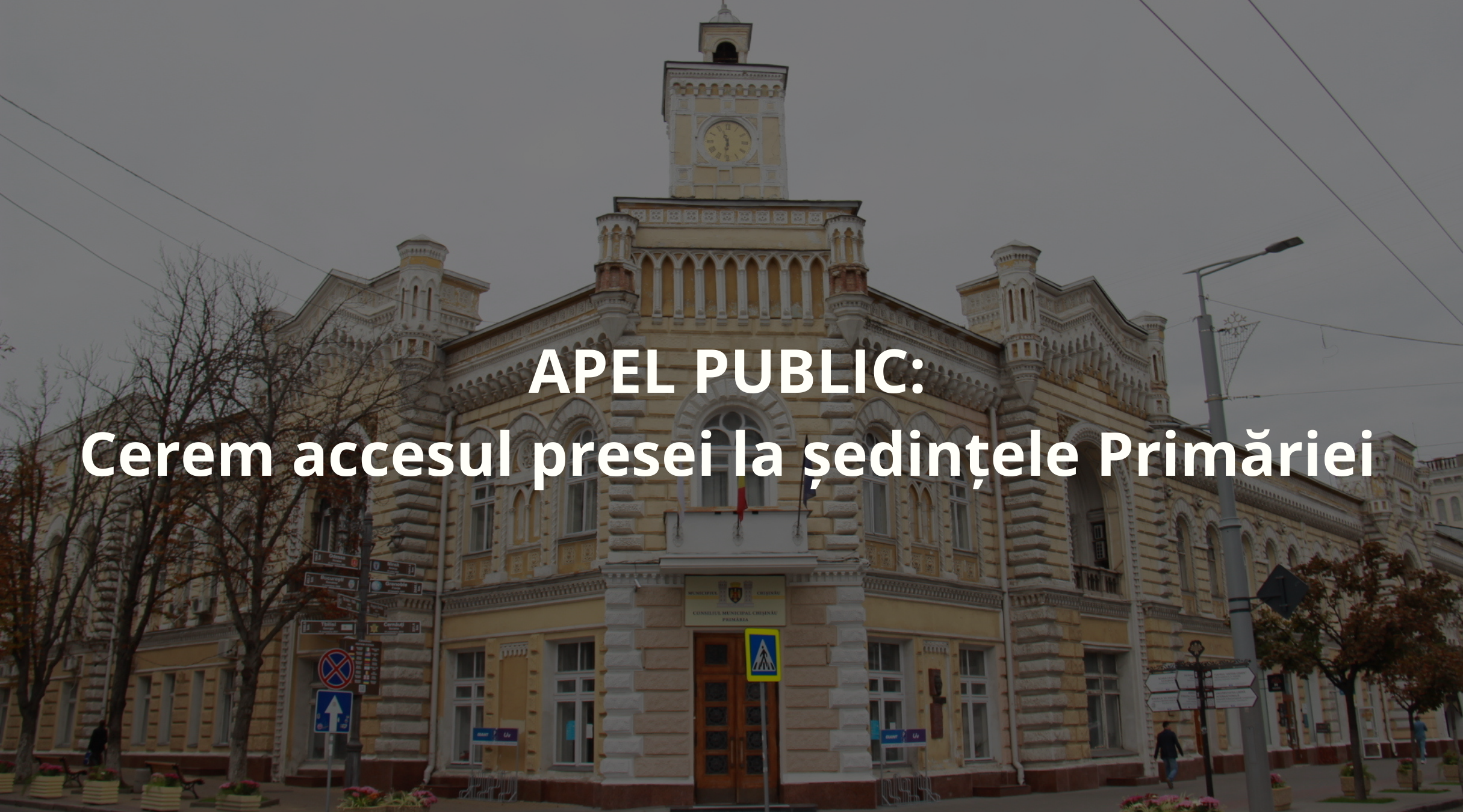 APEL PUBLIC: Cerem accesul presei la ședințele primăriei Image